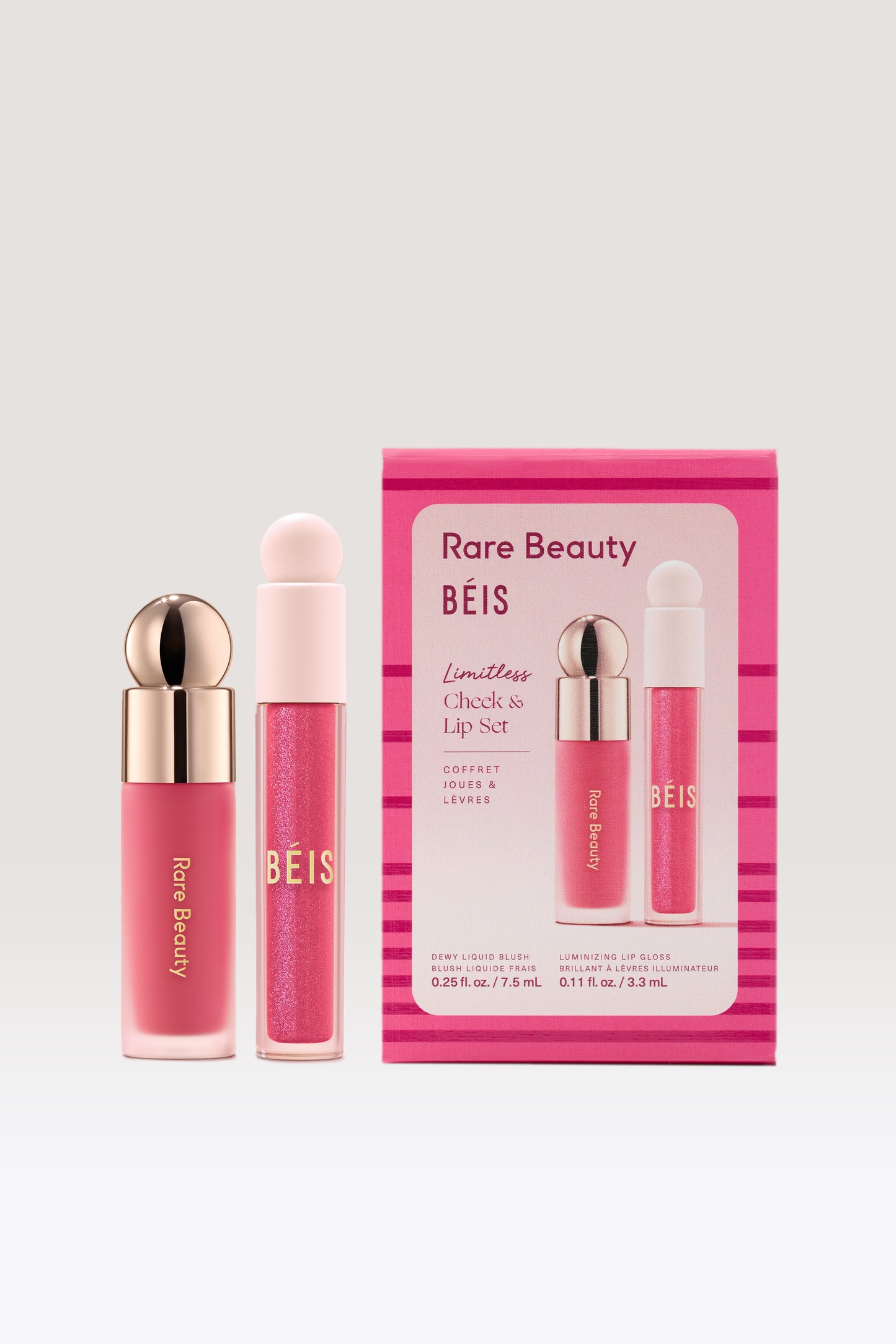 BÉIS × Rare Beauty 唇颊套组实物
